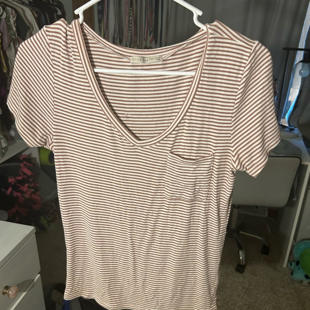 Striped t shirt, form fitting
